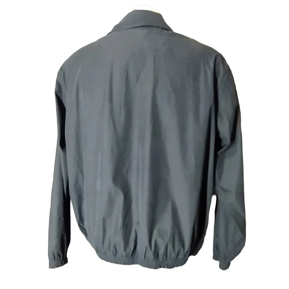 Weatherproof Jacket Men's Large Paris Las Vegas Windbreaker Black Norm Core Y2K